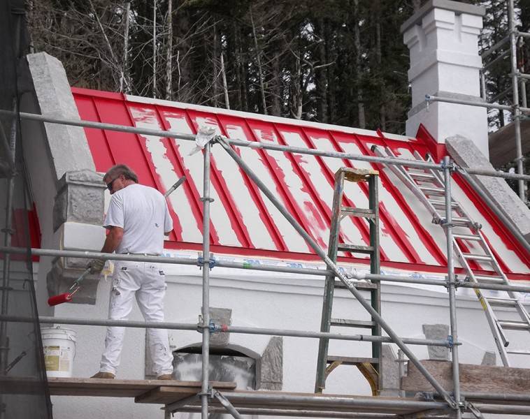 Painting a Roof